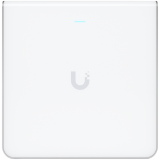 UBIQUITI U6 Enterprise In-Wall, 10 spatial streams, 115 m² (1,250 ft²) coverage, 600+ connected devices, Powered using PoE+/PoE++, (4) GbE ports with (1) PoE output, 2.5 GbE uplink.