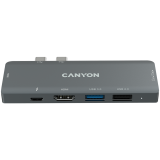 CANYON hub DS-5 7in1 Thunderbolt 3 Space Grey