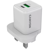 CANYON charger CU20AC GaN 20W 1xPD 1xQC UK White
