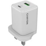 CANYON charger CU45AC GaN 45W 1xPD 1xQC UK White