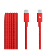 Beats USB-C to USB-C Woven Cable (1.5 m) - Rapid Red