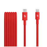 Beats USB-C to Lightning Woven Cable (1.5 m) - Rapid Red