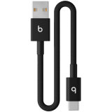 Beats USB-A to USB-C Woven Short Cable (20 cm) - Bolt Black