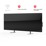 AENO Premium Eco Smart Heater, 700W, Tempered glass, Infrared+convection heating type, Plug type: South Africa (M type), BLACKManufacturer: AENO