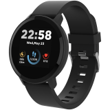 CANYON Lollypop SW-63, Smart watch, 1.3inches IPS full touch screen, Round watch, IP68 waterproof, multi-sport mode, BT5.0, compatibility with iOS and android, black, Host: 25.2*42.5*10.7mm, Strap: 20*250mm, 45g