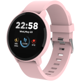 CANYON Lollypop SW-63, Smart watch, 1.3inches IPS full touch screen, Round watch, IP68 waterproof, multi-sport mode, BT5.0, compatibility with iOS and android, Pink, Host: 25.2*42.5*10.7mm, Strap: 20*250mm, 45g
