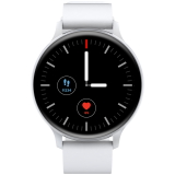 CANYON Badian SW-68, Smartwatch, Realtek 8762CK, 1.28''TFT 240x240px; RAM : 160KB, Lithium-ion polymer battery, 3.7V 190mAh Include, Silver Zinc alloy middle frame + plastic bottom case+ white Silicone strap + silver strap buckle, 44.9x 10.9mm, strap: 20x220mm, 50.64g