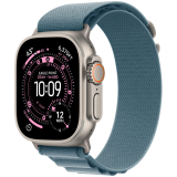 Apple Watch Ultra 3 GPS + Cellular 49mm Natural Titanium Case with Light Blue Alpine Loop - Large,Model A3281