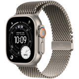 Apple Watch Ultra 3 GPS + Cellular 49mm Natural Titanium Case with Natural Titanium Milanese Loop - Large,Model A3281