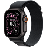 Apple Watch Ultra 3 GPS + Cellular 49mm Black Titanium Case with Black Alpine Loop - Large,Model A3281