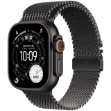 Apple Watch Ultra 3 GPS + Cellular 49mm Black Titanium Case with Black Titanium Milanese Loop - Medium,Model A3281