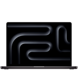 MacBook Pro 16-inch, Space Black, Model A3403, M4 Pro with 14C CPU 20C GPU, 24GB unified memory, 140W USB-C Power Adapter, 1TB SSD storage, 3x TB5, HDMI, SDXC, MagSafe 3, Touch ID, Standard display finish, Force Touch Trackpad, Keyboard US English