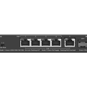 Reyee 5 Port 2.5Gbps with 4 PoE 70W 1SFP+ Smart Managed Switch