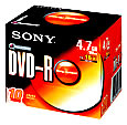 SONY DVD-R 16X4.7GB JEWEL CASE