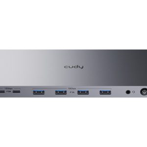 Cudy Dual 4K 10Gbps USB-A & USB-C Gigabit Ethernet Docking Station
