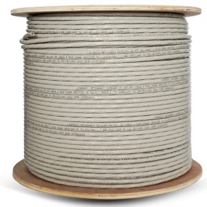 Linkbasic 305m Drum Cat6a Solid Grey UTP Cable