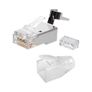 CAT6A / CAT7 STP EASY PASS PLUG & BOOT (L)