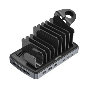 UNITEK P1207A 120W 6-PORTS TYPE-C AND TYPE-A SMART CHARGING STATION WITH TRIPLE USB POWER DELIVERY 3.0