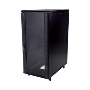 27U 600X1000MM, 2 SHELVES, 4 FANS, GLASS DOOR..