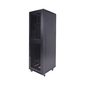 47U 600X1000, 4FANS, 3 SHELVES, DBL MESH