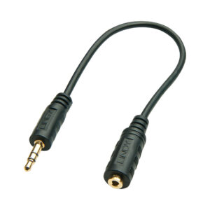 LINDY AUDIO ADAPTER 3.5MM TO 2.5MM , 20CM (35699)
