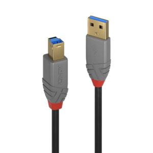 LINDY 3M USB3.0 A-M TO B-M CABLE ANTHRA (36743)