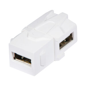LINDY 90DEG USB SNAP IN KEYSTONE (60491)