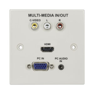 AV MULTI-MEDIA FACE PLATE - RCA/HDMI/VGA/AUDIO