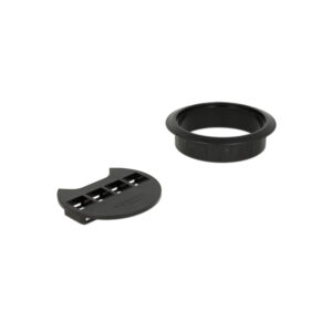 DELOCK 4-PORT KEYSTONE 80MM DESK PANEL, BLK(86283)