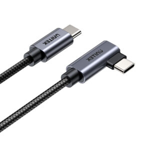UNITEK 100W USB-C CABLE 90 DEG(C14123-BK-0.5M)