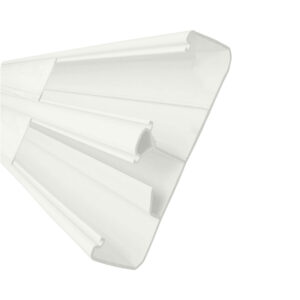 DECORDUCT 165X55X2.5M 3 COMP 2 COVER WHITE