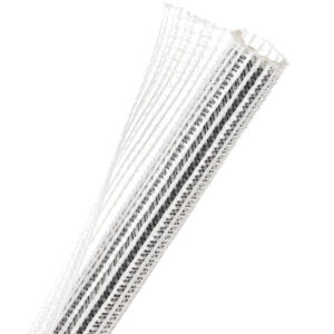 1M WRAPPABLE SPLIT BRAID 12.7MM CL/WHT (F6N0.50CW)