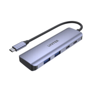 UNITEK 4-PORT TYPE-C GEN2 HUB GREY 2A2C (H1107Q)*