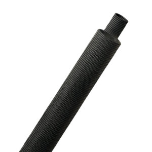 1M HEATSHRINK FABRIC 12MM TO 6MM BLACK (H2F0.48BK)
