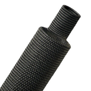1M HEATSHRINK FABRIC 40MM TO 20MM BLACK(H2F1.58BK)