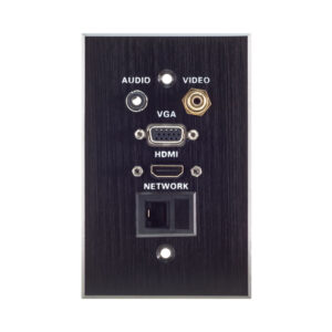 WALL PLATE 1X VGA, 1X HDMI, 1X AUD, 1X LAN, 1X VID