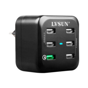 LVSUN 6-P USB 34W 5V 6.8A QC2.0 CHARGER (LS-6USQ)