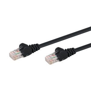 LINKQNET 3M RJ45 CAT5E ANTI-SNAG MOULDED PVC NETWORK FLYLEAD - BLACK