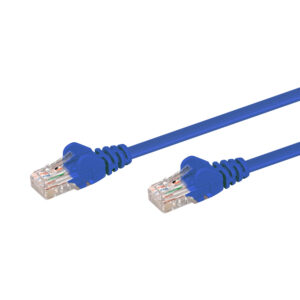 LINKQNET 15M RJ45 CAT5E ANTI-SNAG MOULDED PVC NETWORK FLYLEAD - BLUE