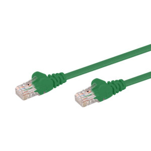 LINKQNET 3M RJ45 CAT5E ANTI-SNAG MOULDED PVC NETWORK FLYLEAD - GREEN