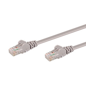 LINKQNET 15M RJ45 CAT5E ANTI-SNAG MOULDED PVC NETWORK FLYLEAD - GREY
