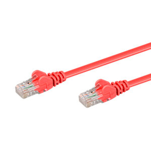 LINKQNET 5M RJ45 CAT5E ANTI-SNAG MOULDED PVC NETWORK FLYLEAD - RED
