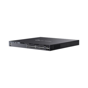 TP-LINK 24-PORT GBIT L3 MAN POE+ SW, 4 10G SLOTS