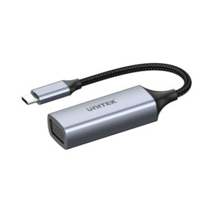 UNITEK V1413A 15CM 1080P @60HZ USB TYPE-C TO VGA FEMALE ADAPTER