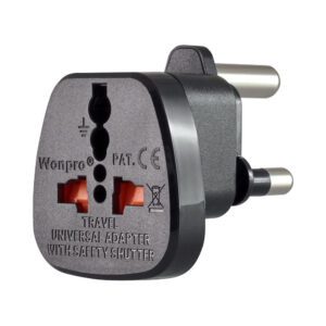 BRITISH FEMALE TO SA MALE ADAPTER -BLACK (WAS-10L)