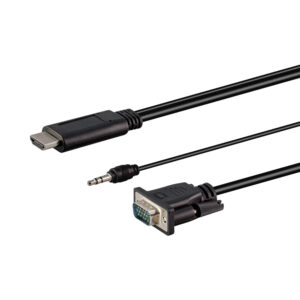 1.8M HDMI MALE TO VGA MALE WITH AUDIO CABLE..