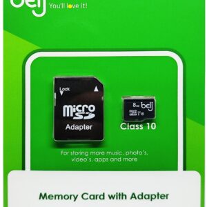BELJ 8GB CLASS 10 SD CARD WITH ADAPTOR