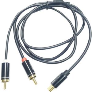 TYPE C TO RCA L + R AUDIO 1MTR