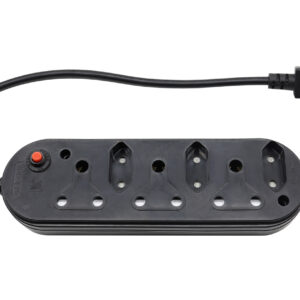 Multi Plug 3x16A 3x5A 0.5m IEC Cord Black