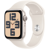Apple Watch SE GPS 44mm Starlight Aluminium Case with Starlight Sport Band - M/L,Model A2723